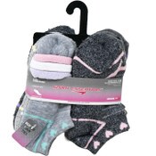 Wholesale - 10pk GIRLS SP HEART HC NS SOCKS W/BONUS SIZE 4-6, UPC: 193159058920